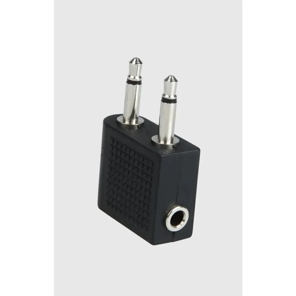 NEW Skross 3.5mm Airplane Audio Adapter, Black